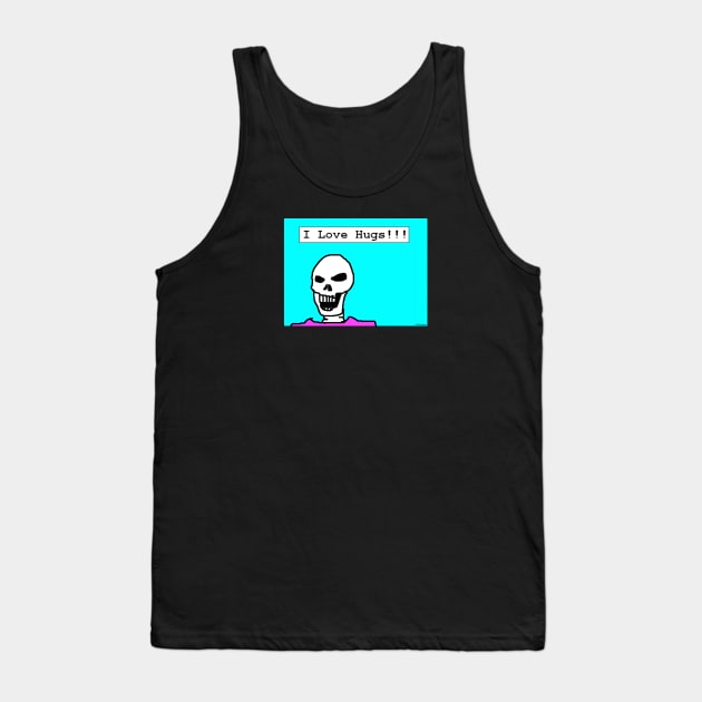 Gas Macaroni "Hugs!" Tank Top by gasmacaroni